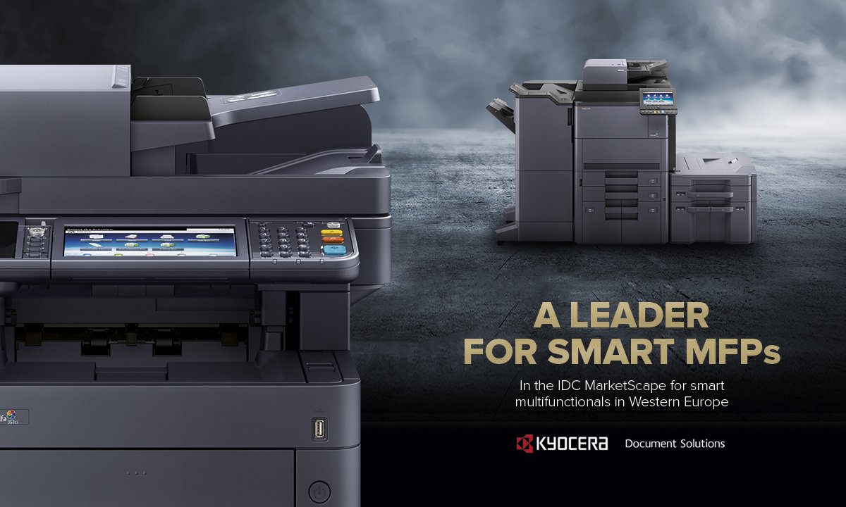 Компания KYOCERA названа лидером в области интеллектуальных многофункциональных устройств (МФУ) в обзоре рынка IDC