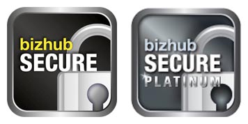bizhub Secure logos