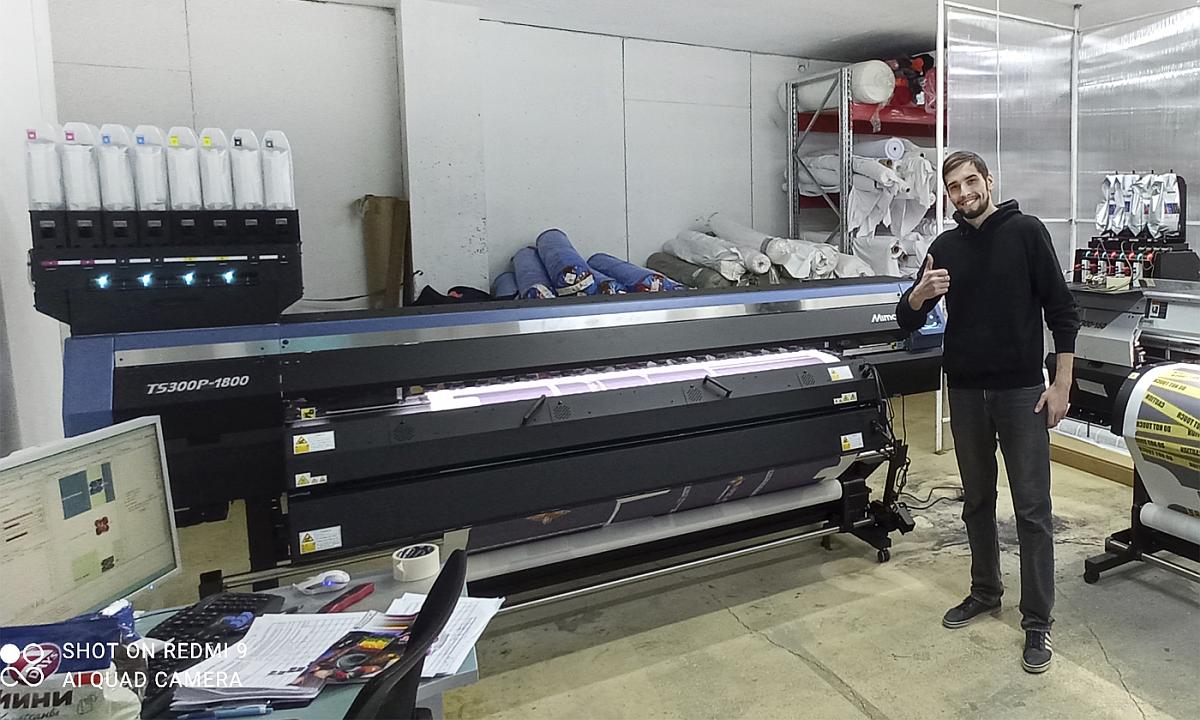 Mimaki TS300P-1800 в подольской компании Routemark